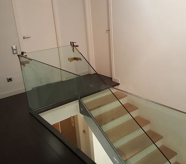 Deco-Vidre baranda de vidrio en escaleras